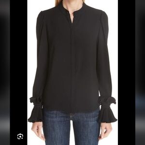 CO Essential Ruffle Cuff Blouse, Sz L